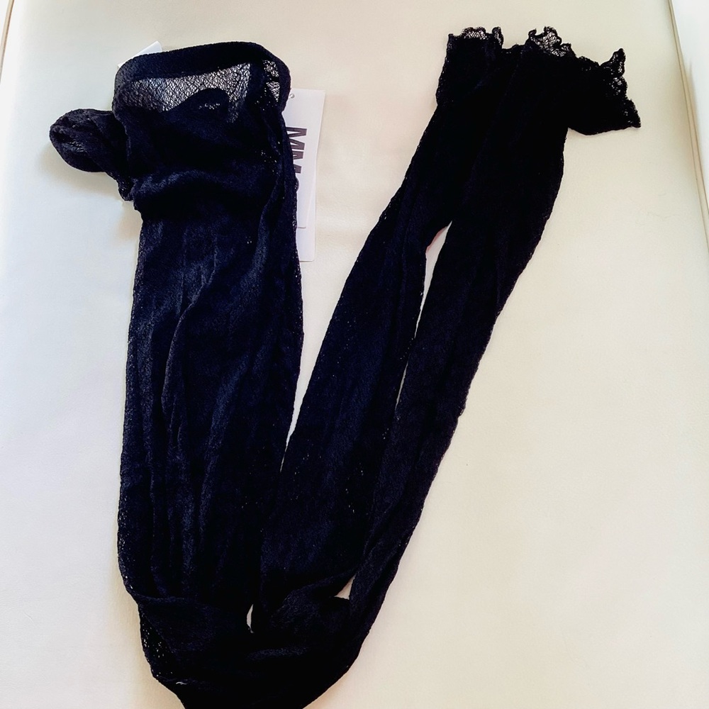 Maison Margiela Black Lace Leggings SZ XS